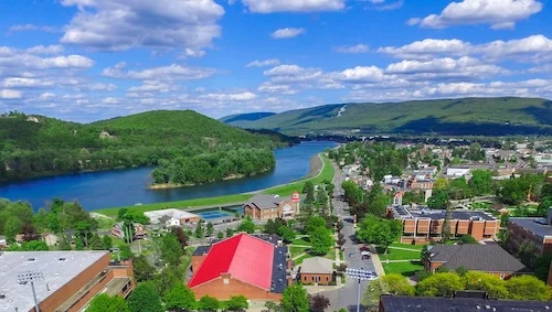 Downtown Lock Haven courthouse